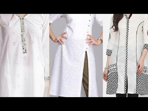 Kurtas | Plain White Kurti | Freeup