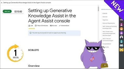 Setting up Generative Knowledge Assist in the Agent Assist console | #2025 | #SCBL070 |#qwiklabs
