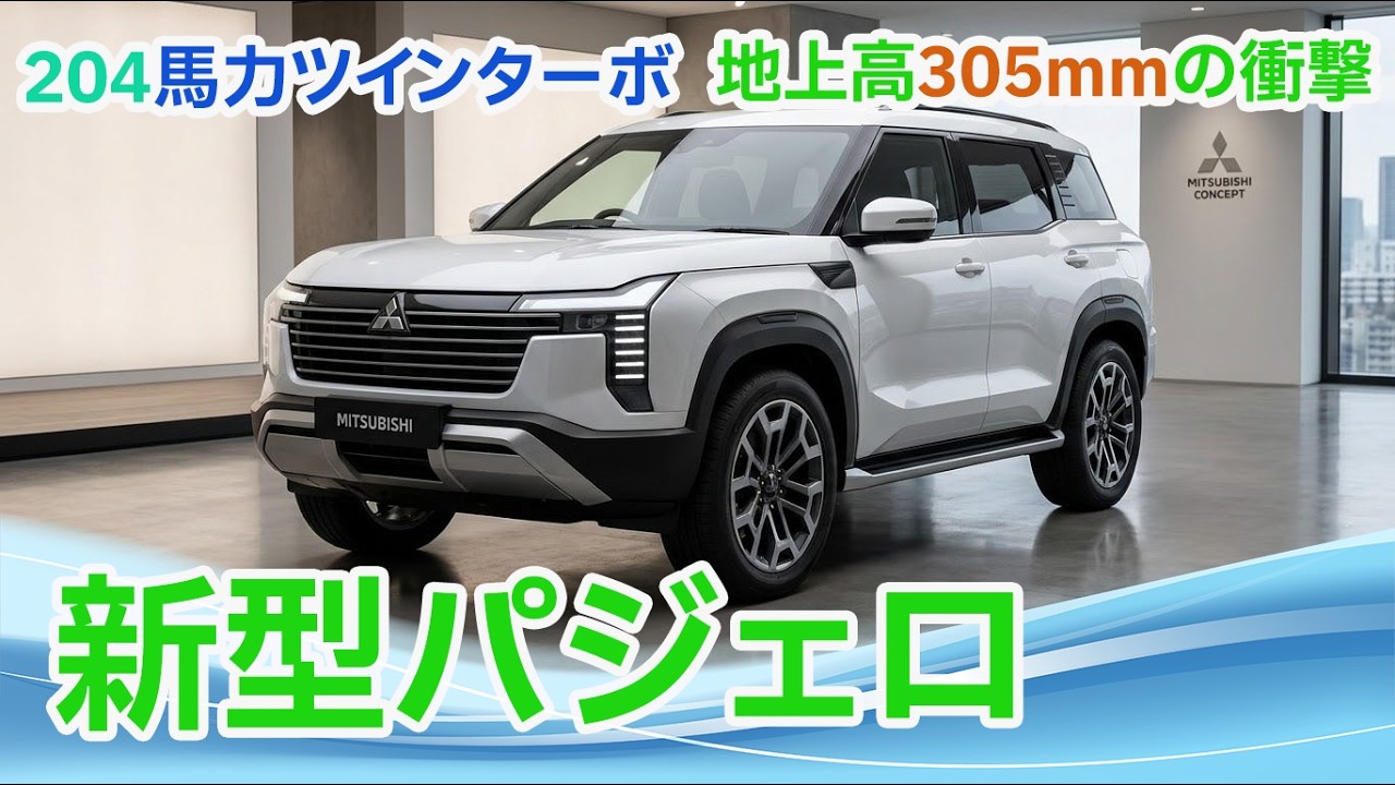 The 7-Year Comeback] All-New Mitsubishi Pajero Debuts September 2