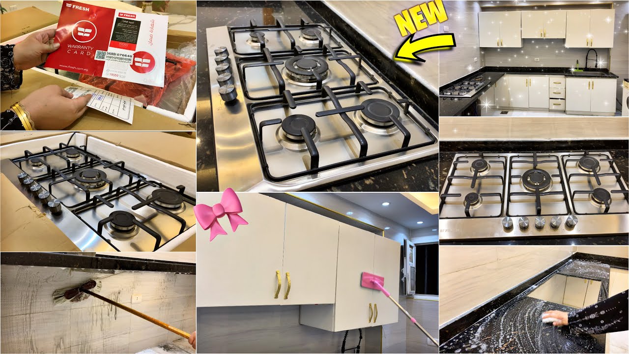 المفاجأة المنتظرة✨بوتاجازى البلت ان الجديد🥳السعر والتفاصيل🤩ركبت الرخام الجديد🎀تنظيف عميق جدا للمطبخ