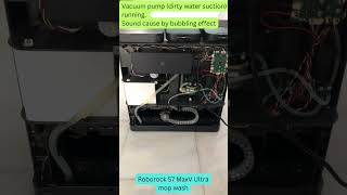 Roborock S7 MaxV Ultra mop wash test (back cover removed)