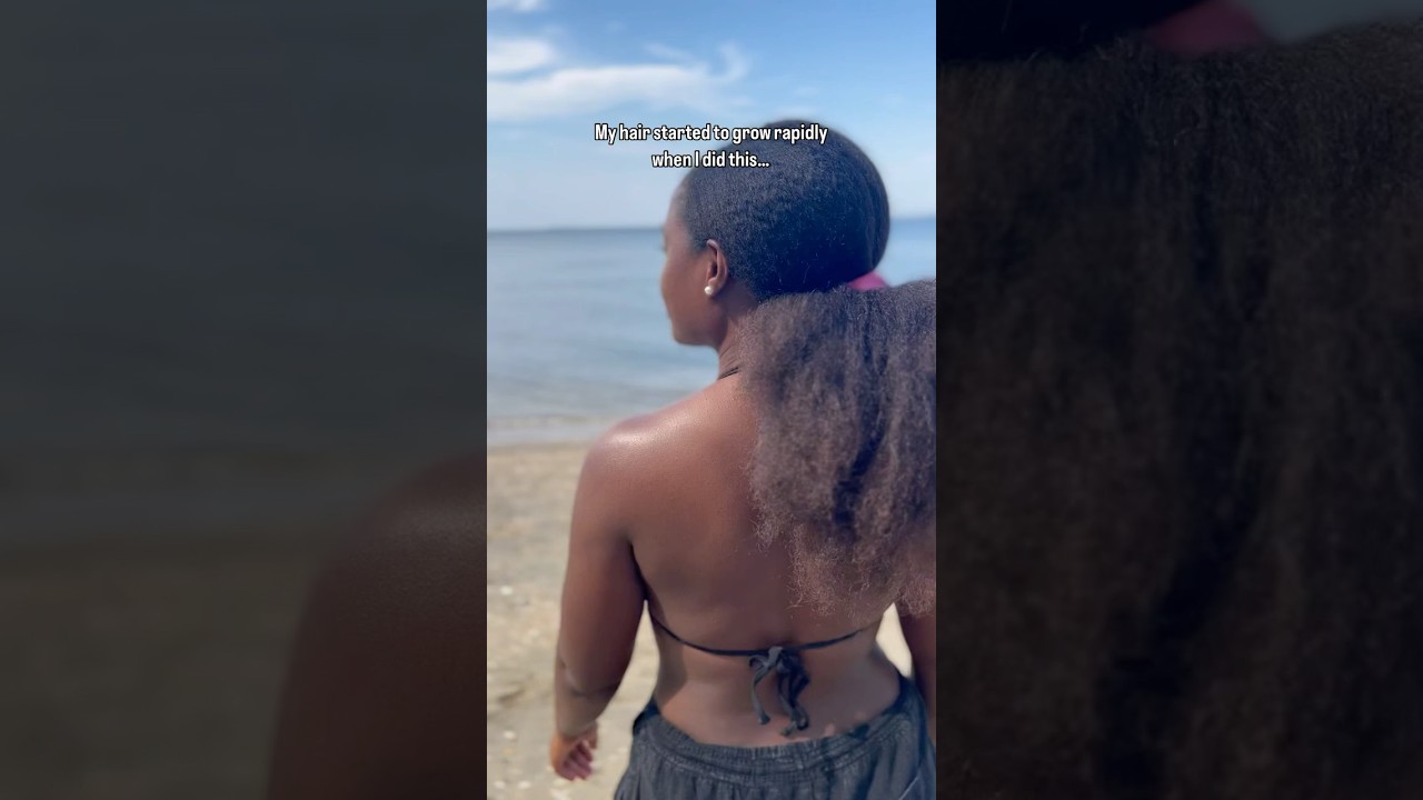 My hair finally started to grow rapidly when I did this! (read description ❤️)