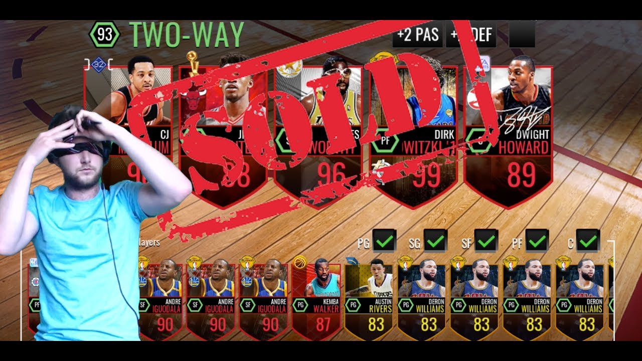 NBA Live Mobile Challenges! 4 Blindfolded Baskets or We Quicksell a 90+ Player!