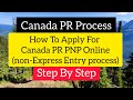 Canada pr pnphow to apply for canada pr online pnp