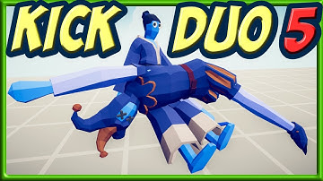 Kick Duo 5! Taekwondo and Jester vs Every Faction 2v1 + Bonus - TABS Bug DLC MODS GAMEPLAY