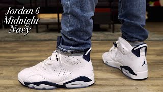 Jordan 6 Midnight Navy Review and On Foot