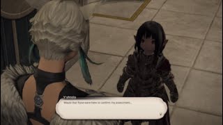 FFXIV Y'shtola pays Aruru a visit