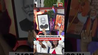 Pm Modi Holds Mega Roadshow In Vadodara Bhupendra Patel Joins
