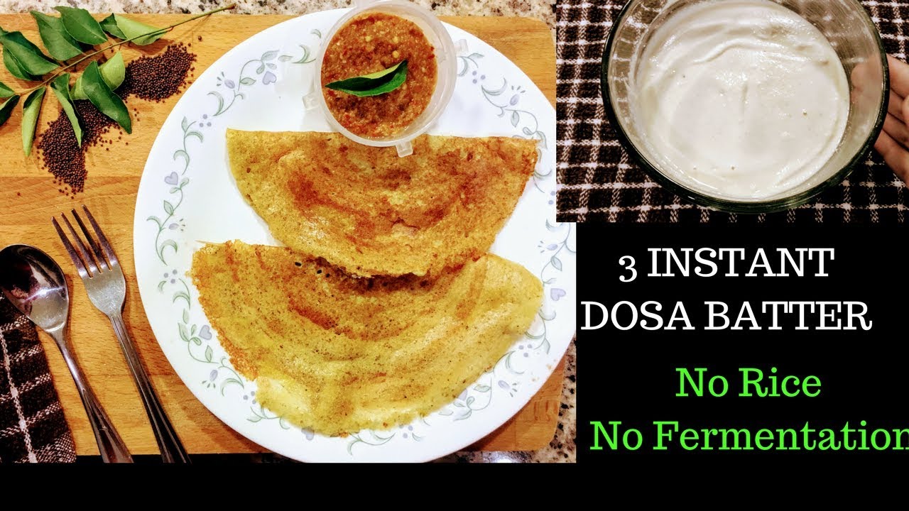 3 ( QUINOA/ RAGI/ MILLET) INSTANT GLUTEN FREE DOSA /CREPE l Reallife