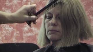 899 Vannymom aline 2 bobcut napeshave part 1 drycut full video