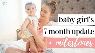 7 Month Old Baby Update 👶🏼💕| Milestones + Routine | Kayla Buell