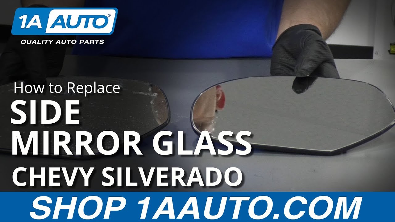 How to Replace Side Mirror Glass 07-13 Chevy Silverado - YouTube