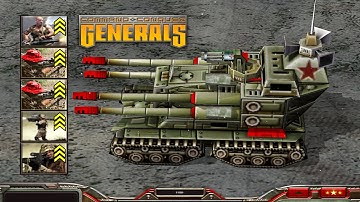 OVERLORD TANK with US Sniffer and Colonel Burton  - Command & Conquer Generals Zero Hour