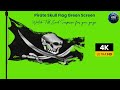 Pirate skull Flag Green Screen #flag #greenscreen