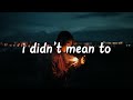 Sarah Barrios - I Didn&#39;t Mean To (Lyrics)