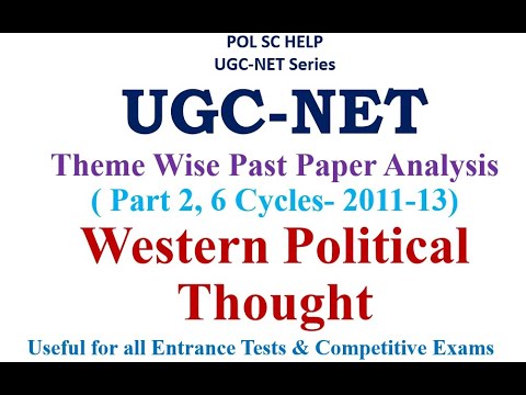 Theme wise Past Year Paper Analysis of UGC-NET Political Science: Western Political Thought