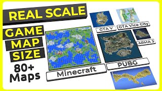 VIDEO GAME MAP Size Comparison | REAL SCALE - 2024