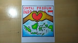 Cara Membuat Poster Tentang Cinta Produk Indonesia Youtube
