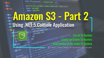 List Bucket, Create/Delete Bucket, Read File Content from Amazon S3 (from .NET CORE Console App)