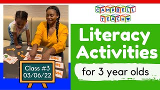 Literacy Lesson #3 - Individual Tutoring for 3 year old β’ Short E CVC words, Reading, Sight Words