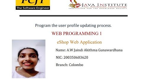 Program the user profile updating process.