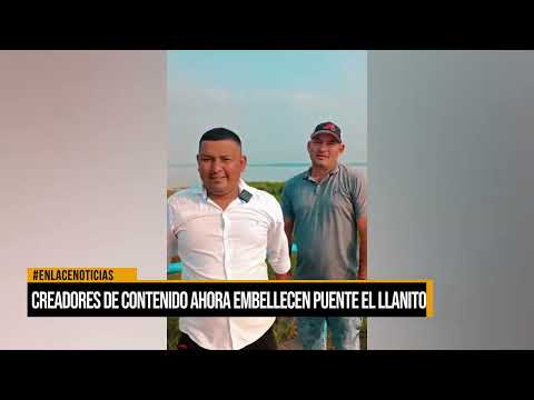 Creadores de contenido ahora embellecen puente El Llanito