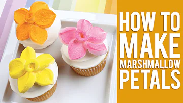 How to Make a Marshmallow Flower Cupcake Topper