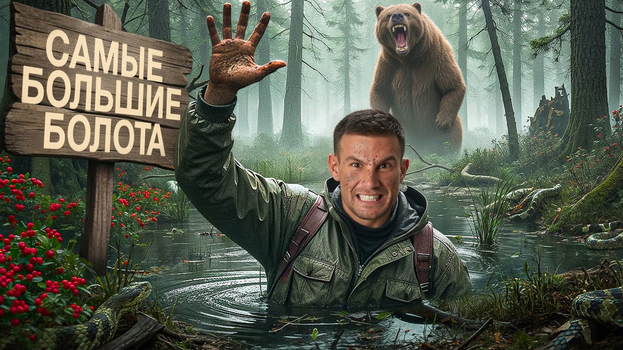 Русская Амазонка с комарами и клюквой! Что творится на самых больших болотах мира