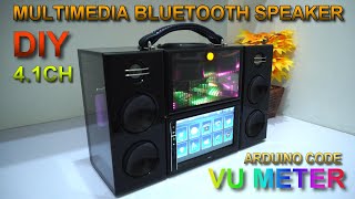 DIY MultiMedia Bluetooth Speaker 4.1ch | Arduino VU Meter | Acrylic