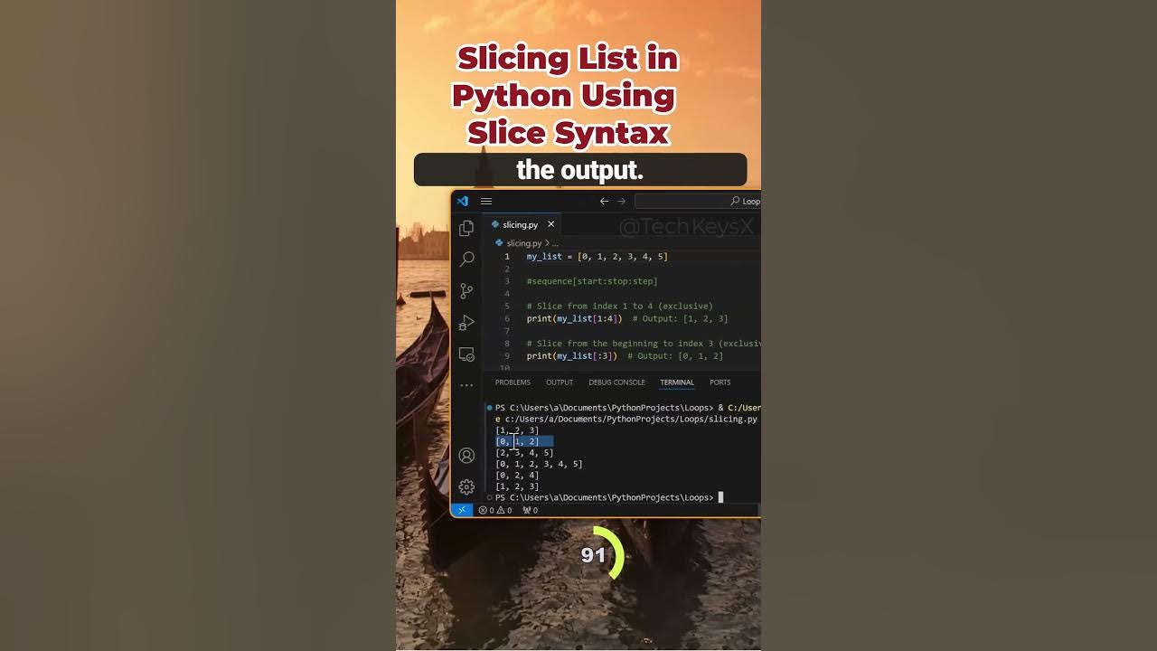 Slicing List in Python - YouTube