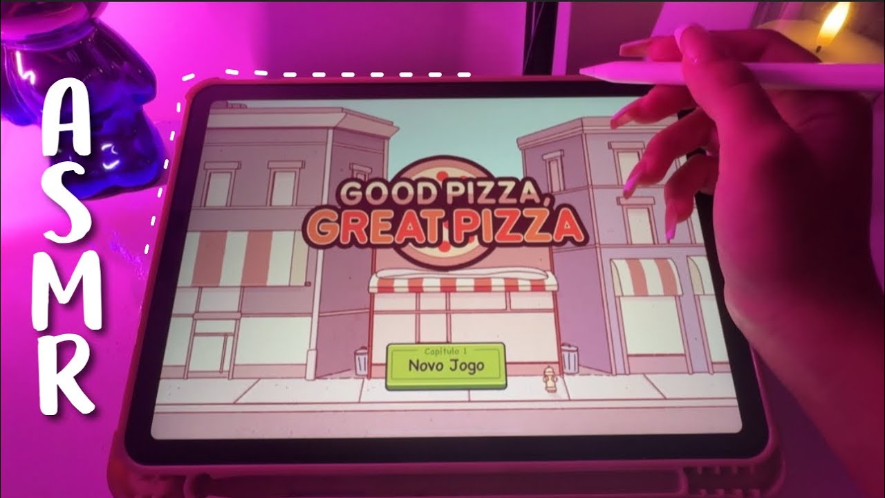 ASMR - JOGANDO NO IPAD ATÉ VOCÊ DORMIR 😴 | good pizza 🍕