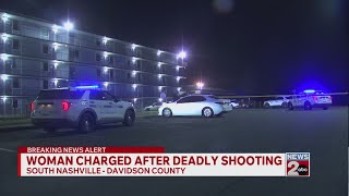 Woman charged after deadly shooting at motel