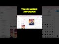 Travel app mobile UI design in figma|| UI/UX DESIGNER #shortfeed