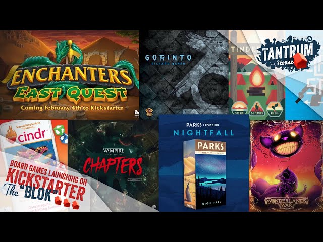 BLOK Feb 2020 (1st half) Upcoming Board Game Kickstarter