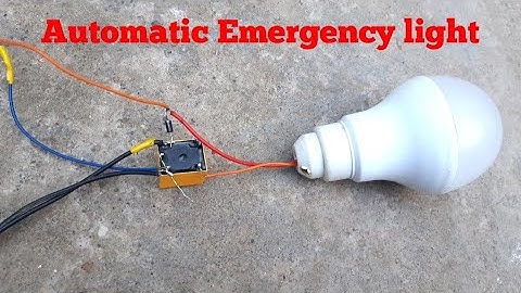 How to make Automatic Emergency Light for power cut - Easy Life hacks