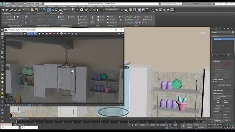3Dsmax Tutorials, Learn 3D Modeling & Texturing a Stylish Kitchen from Scratch in 3dsmax ( Part 12)