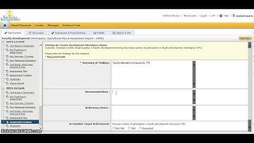 TaskStream Assessment Findings