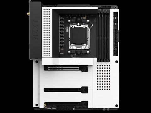 UNBOXING NZXT N7 B650E AMD MOTHERBOARD WITH WIFI WHITE #b650 