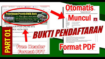 CARA MUDAH MEMBUAT FORMULIR PENDAFTARAN ONLINE DI GOOGLE FORM || MUNCUL OTOMATIS BUKTI CETAK (PDF)