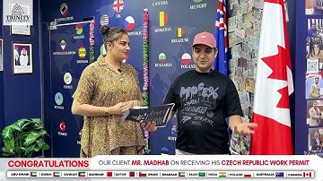 Czech Republic Work Permit Approved — Congrats Mr. Madhab! ✅