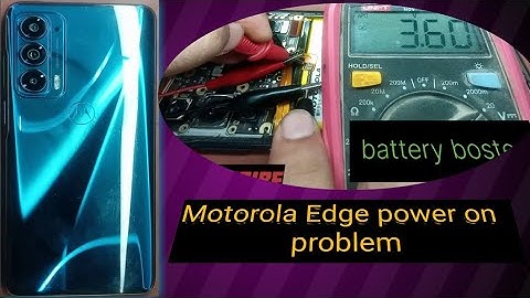 Motorola Edge power on problem solution