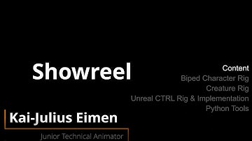 Technical Animator - Rigging & Scripting Showreel 2022