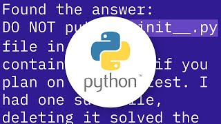 pytest cannot import module while python can
