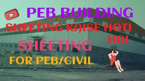 ROOF SHEETING & WALL CLADDING.- #peb #sheet #civil #warehouse #mechanical #colour #viral #video