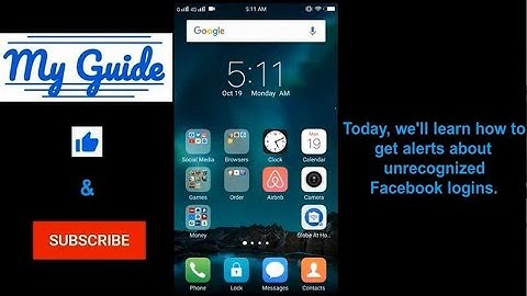 How to enable Facebook alerts about unrecognized logins?