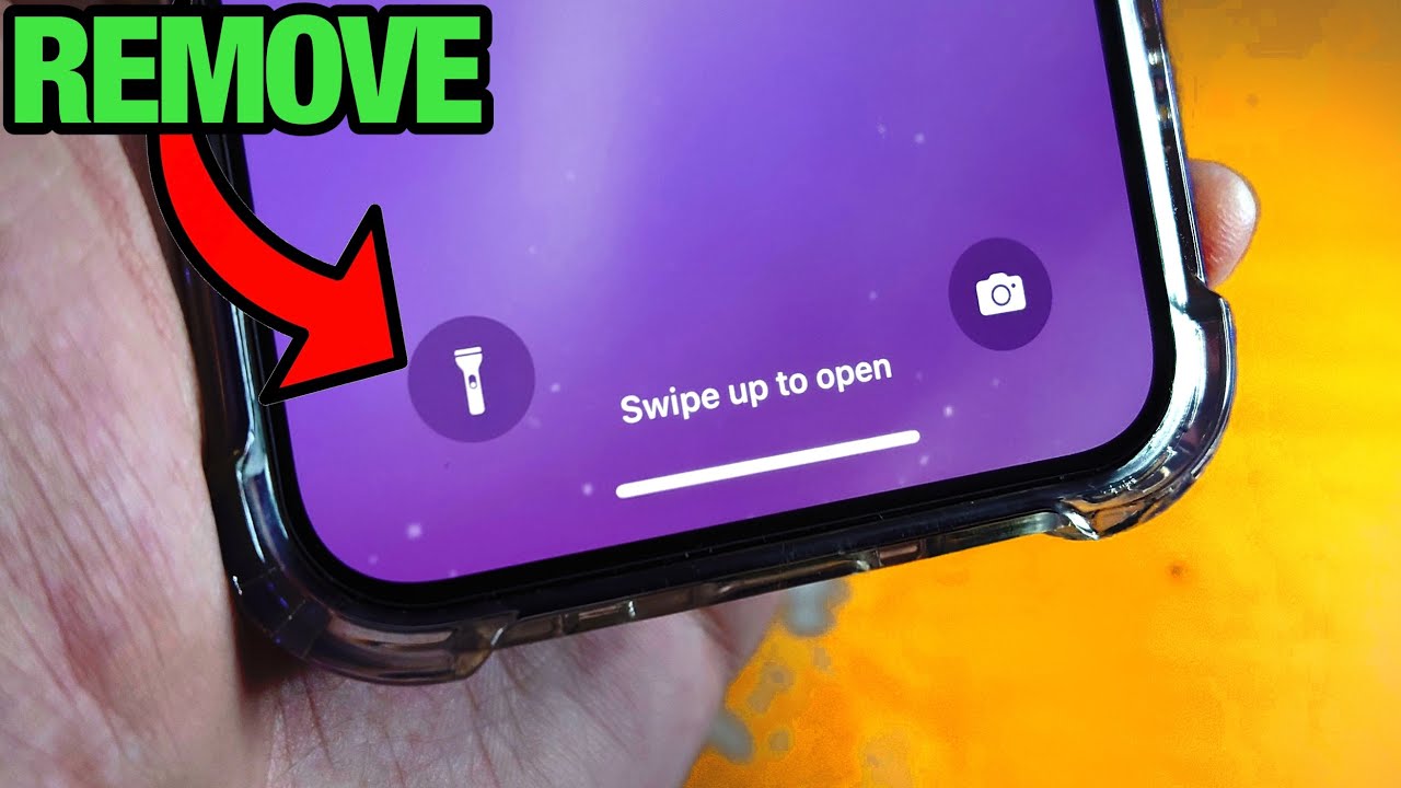 ANY IPhone How To Remove Flashlight From Lock Screen YouTube