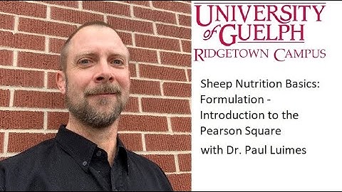 Sheep Nutrition Basics: Formulation - Introduction to the Pearson Square