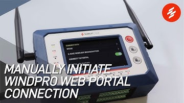WindPro: How to Manually Initiate WindPro Web Portal Connection