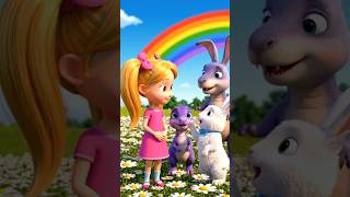 🦖 Dino and the Magic Rainbow | Cute Kids Cartoon Short 🌈✨ #explore #shortvideo#viral #cartoonforkids