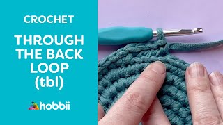 How to Crochet: Through the Back Loop (Left-Handed)